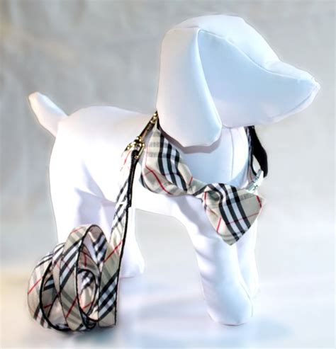 burberry coat for dogs|Burberry bow tie dog collar.